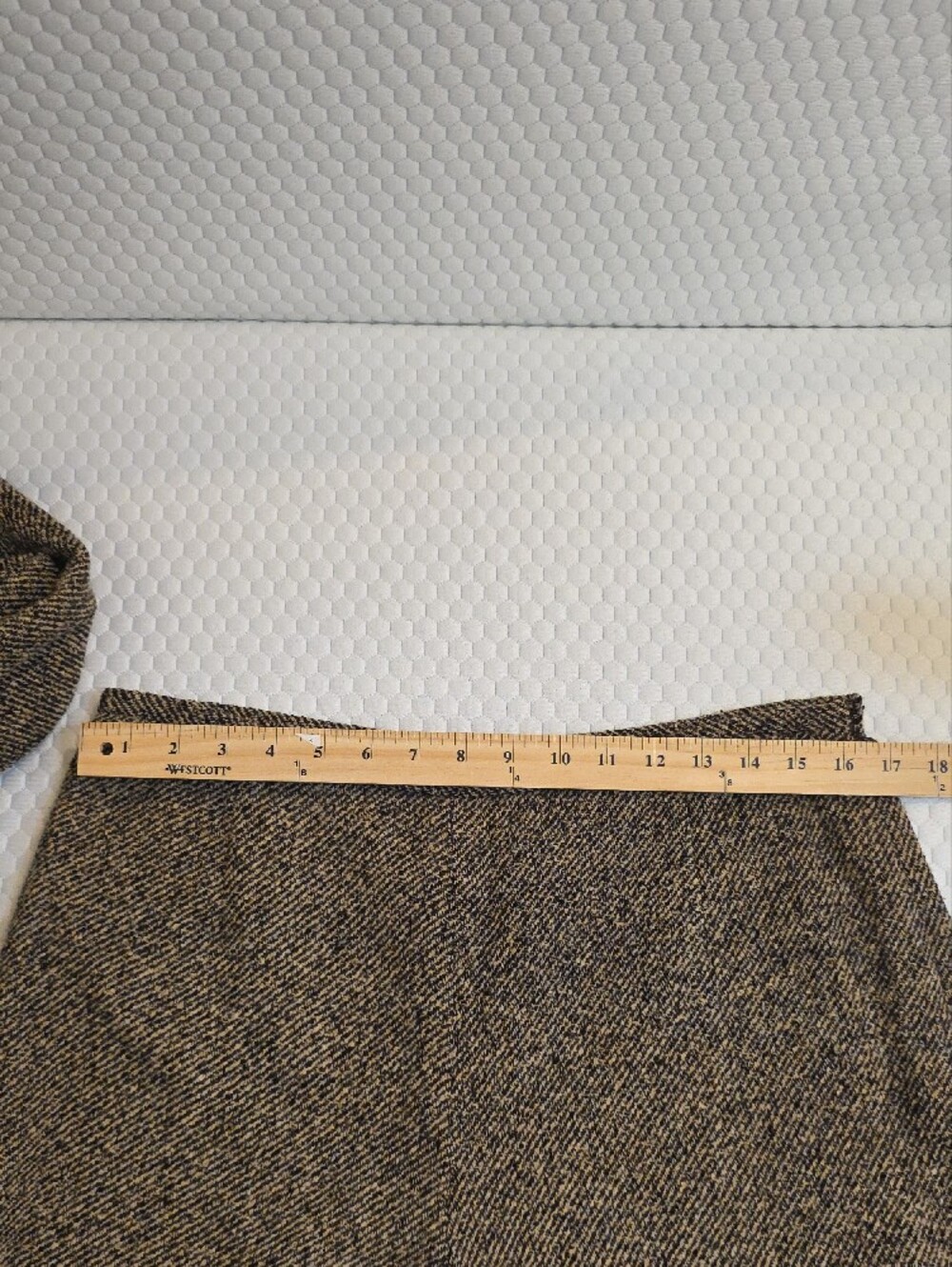 Ann Taylor Brown Tweed 2pc Suit Set Blazer & Trousers Size 12 EUC - Picture 8 of 9